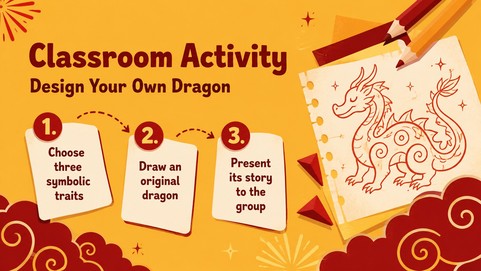 2036 Dragon Year Celebration Theme presentation template, slide 11