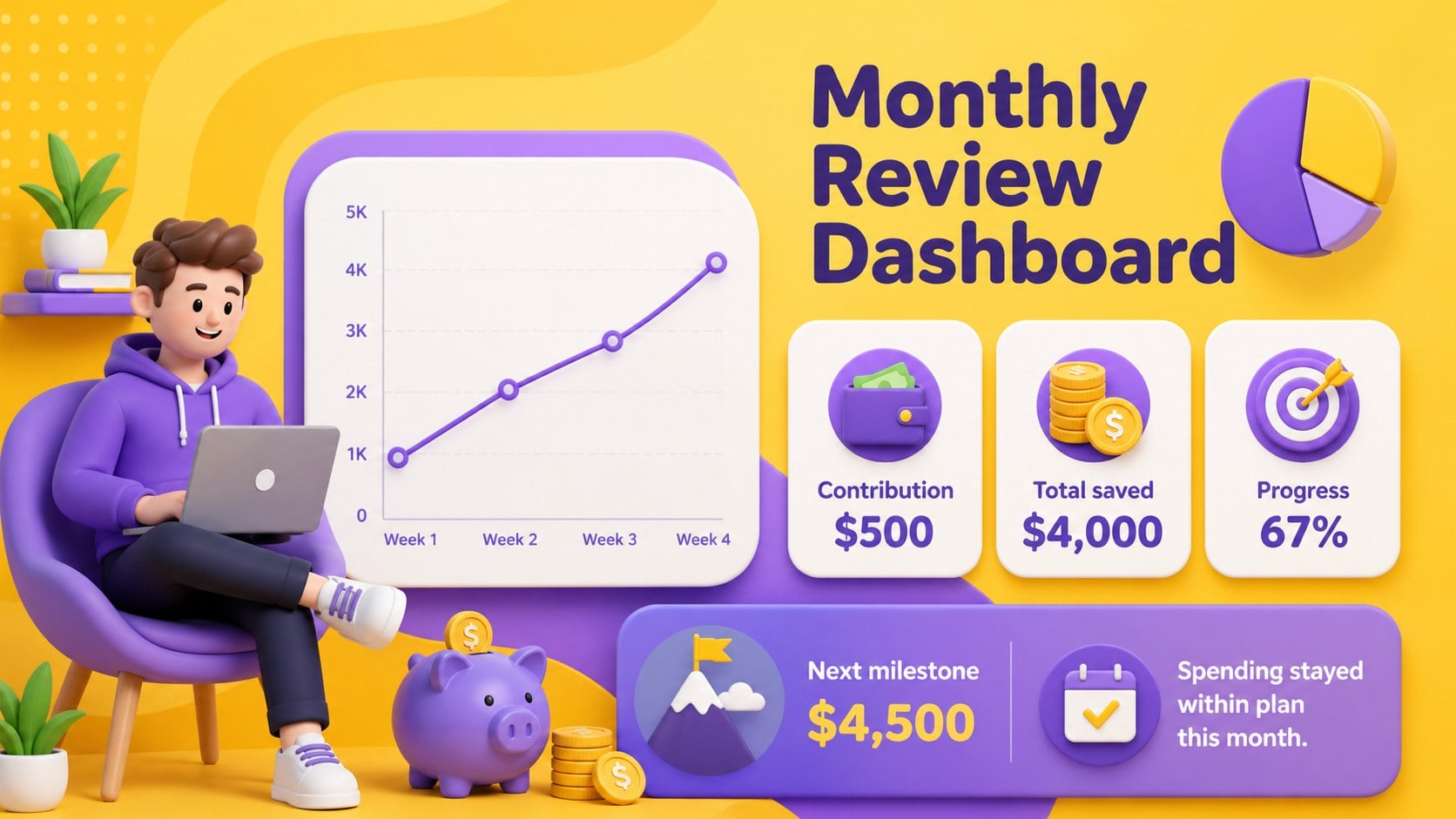 3D Personal Savings Planner presentation template, slide 13