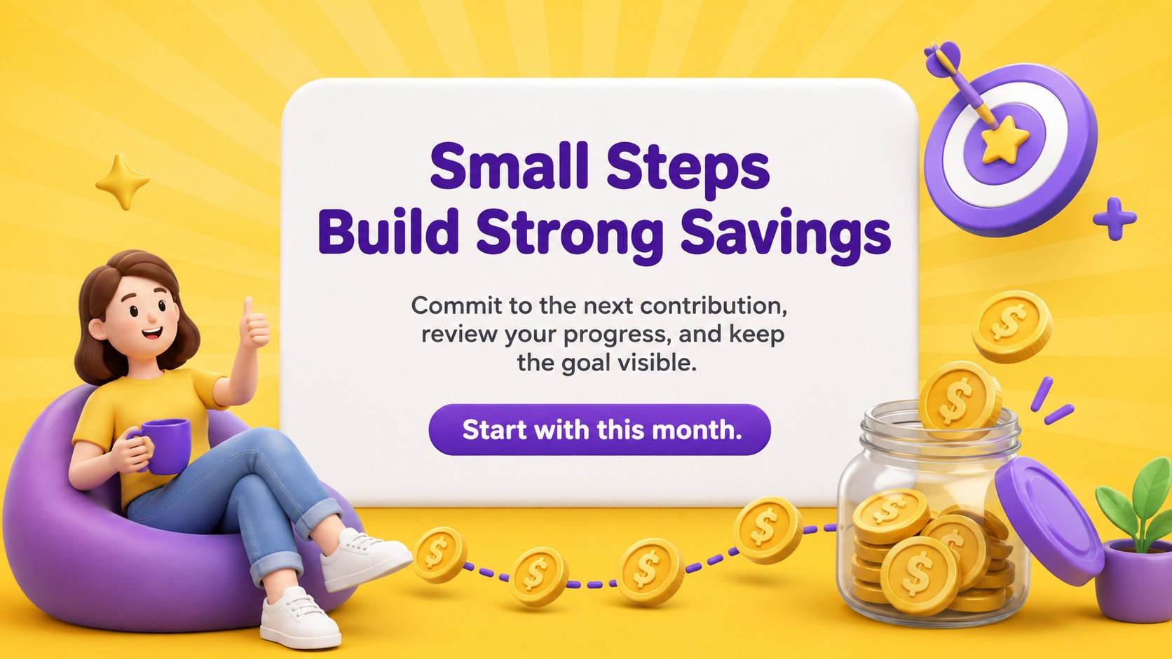 3D Personal Savings Planner presentation template, slide 15