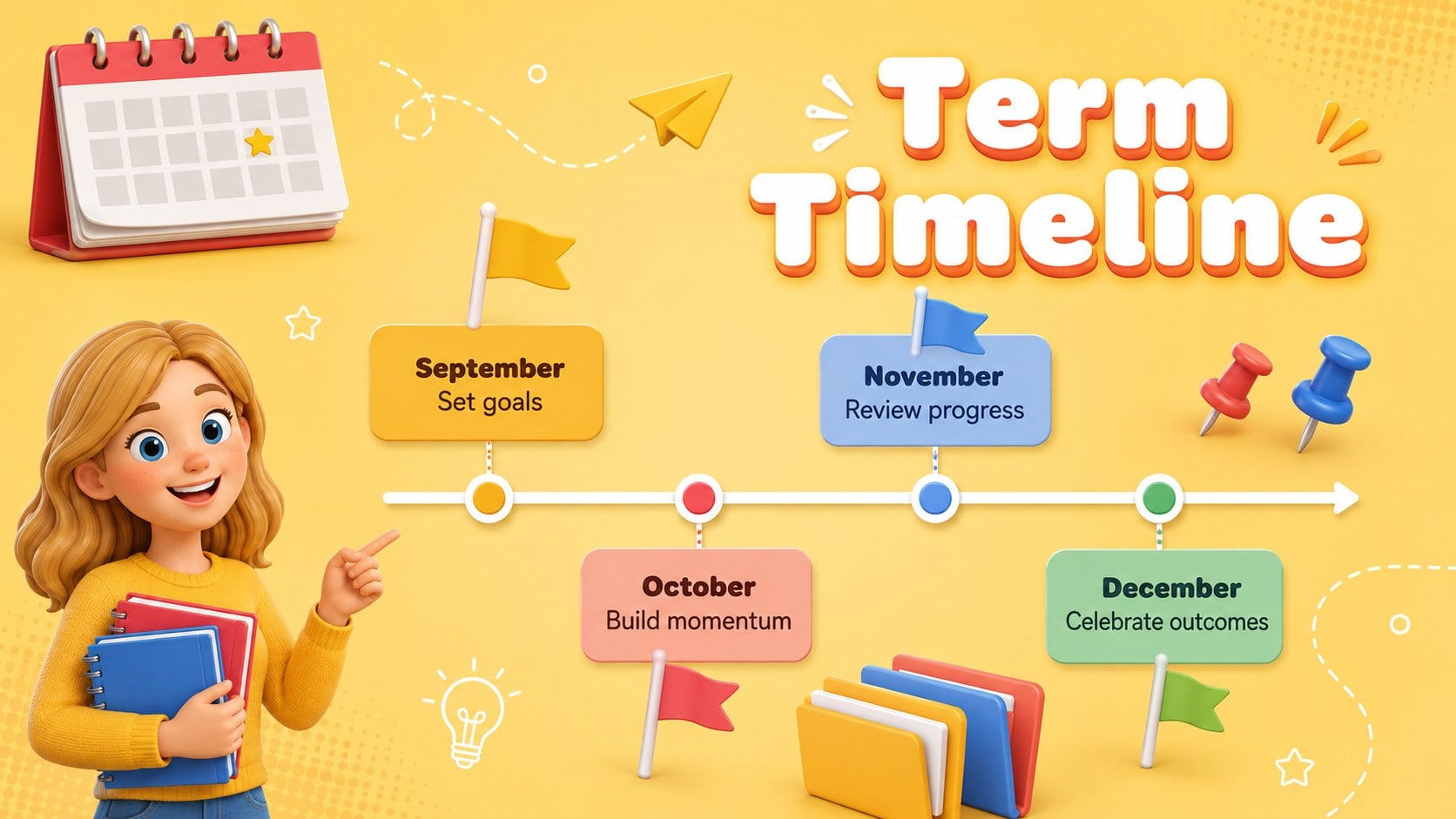 Academic Term Update Slides presentation template, slide 14