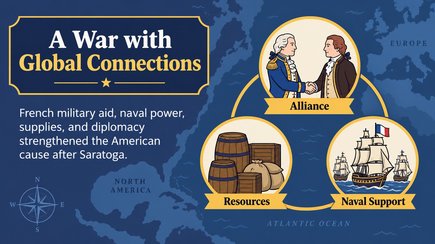 American Revolution Classroom Story Deck presentation template, slide 10