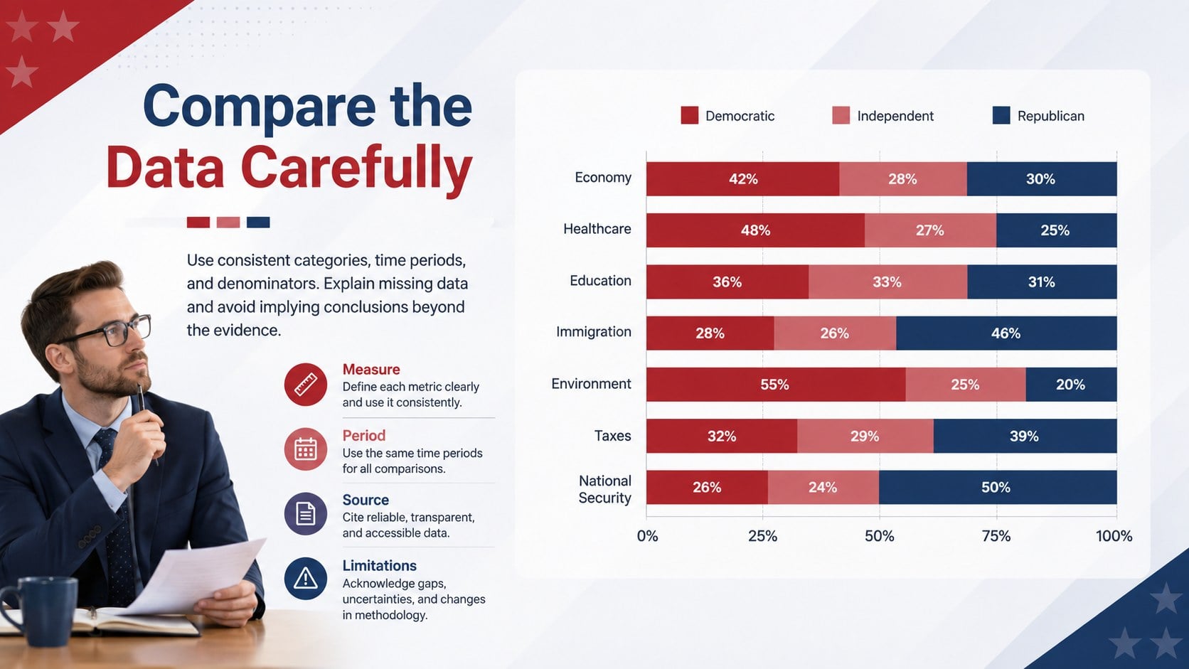 American Voting Insights Deck presentation template, slide 13