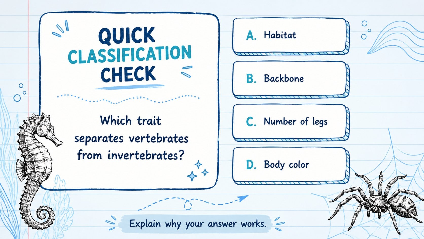 Animal Classification Biology Lesson Deck presentation template, slide 14