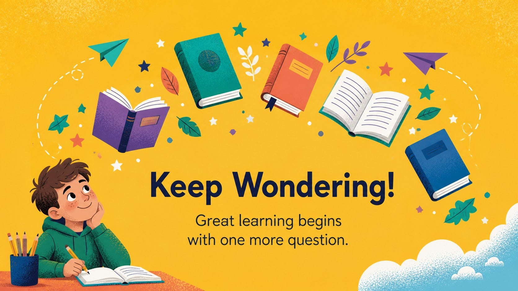 Animated Elementary Classroom Theme presentation template, slide 15