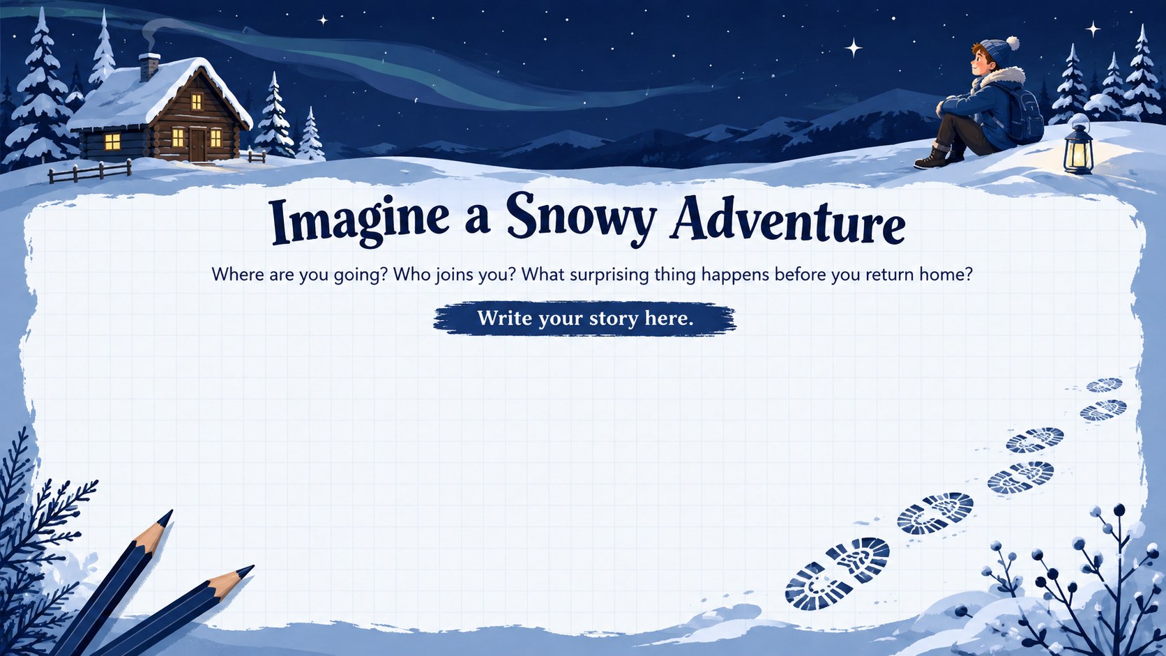 Animated Snowfall Holiday Story Slides presentation template, slide 10
