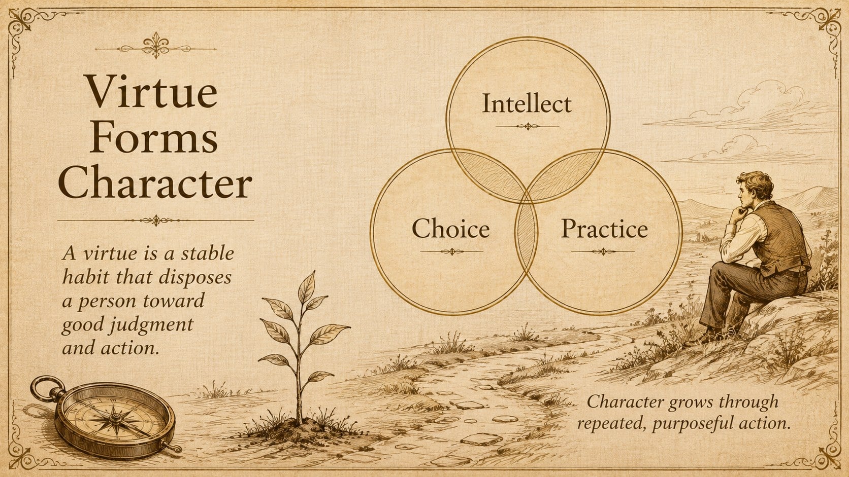 Aquinas Scholastic Thought Lecture Deck presentation template, slide 10