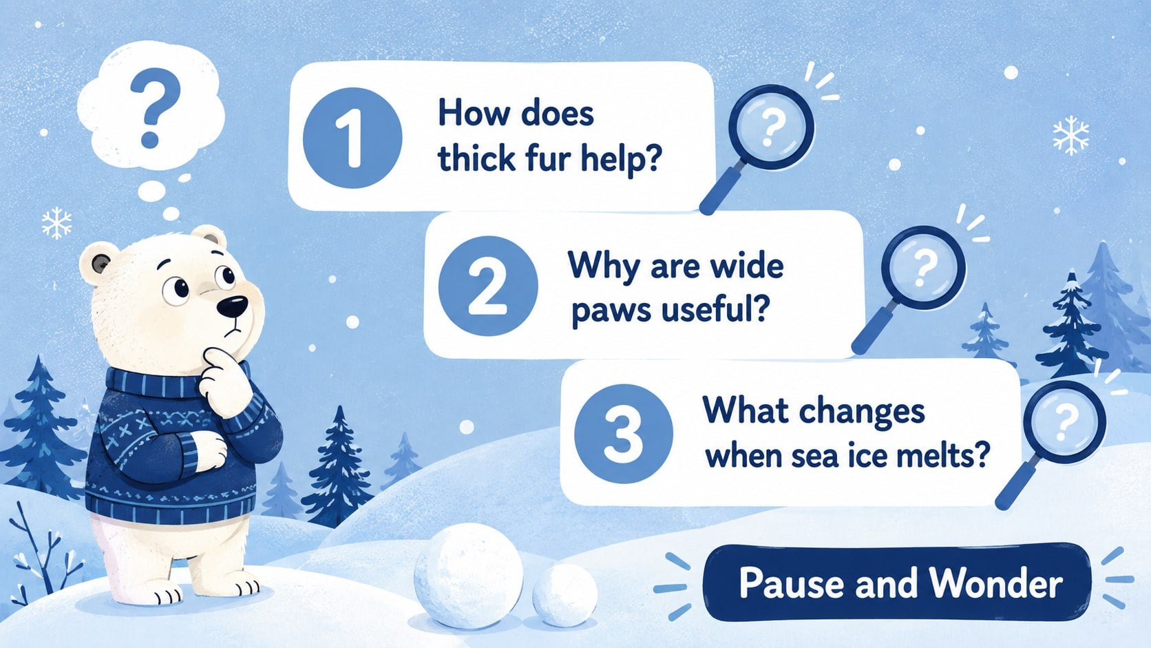 Arctic Bear Storybook Slides presentation template, slide 10