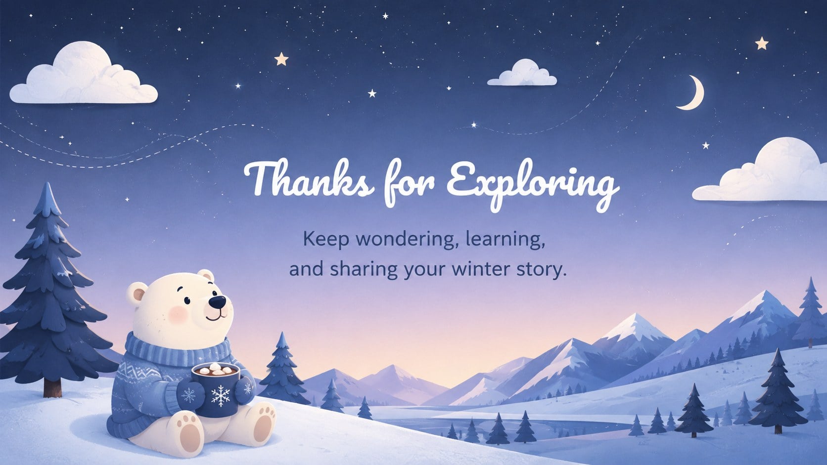 Arctic Bear Storybook Slides presentation template, slide 15