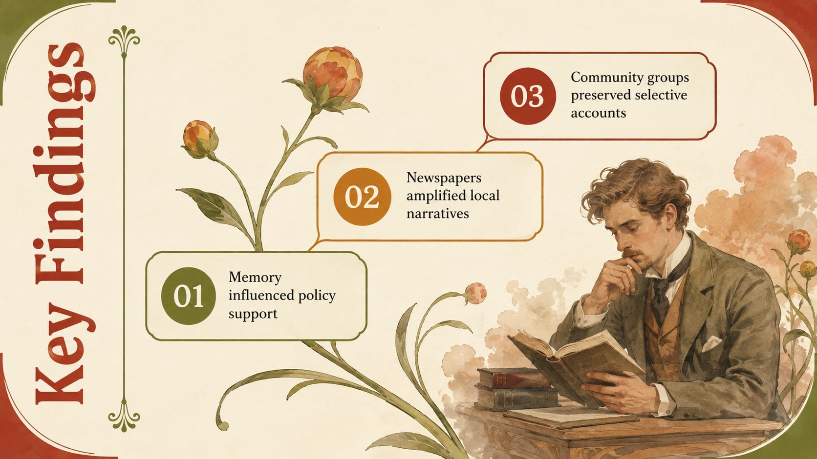 Art Nouveau History Dissertation Defense Deck presentation template, slide 10
