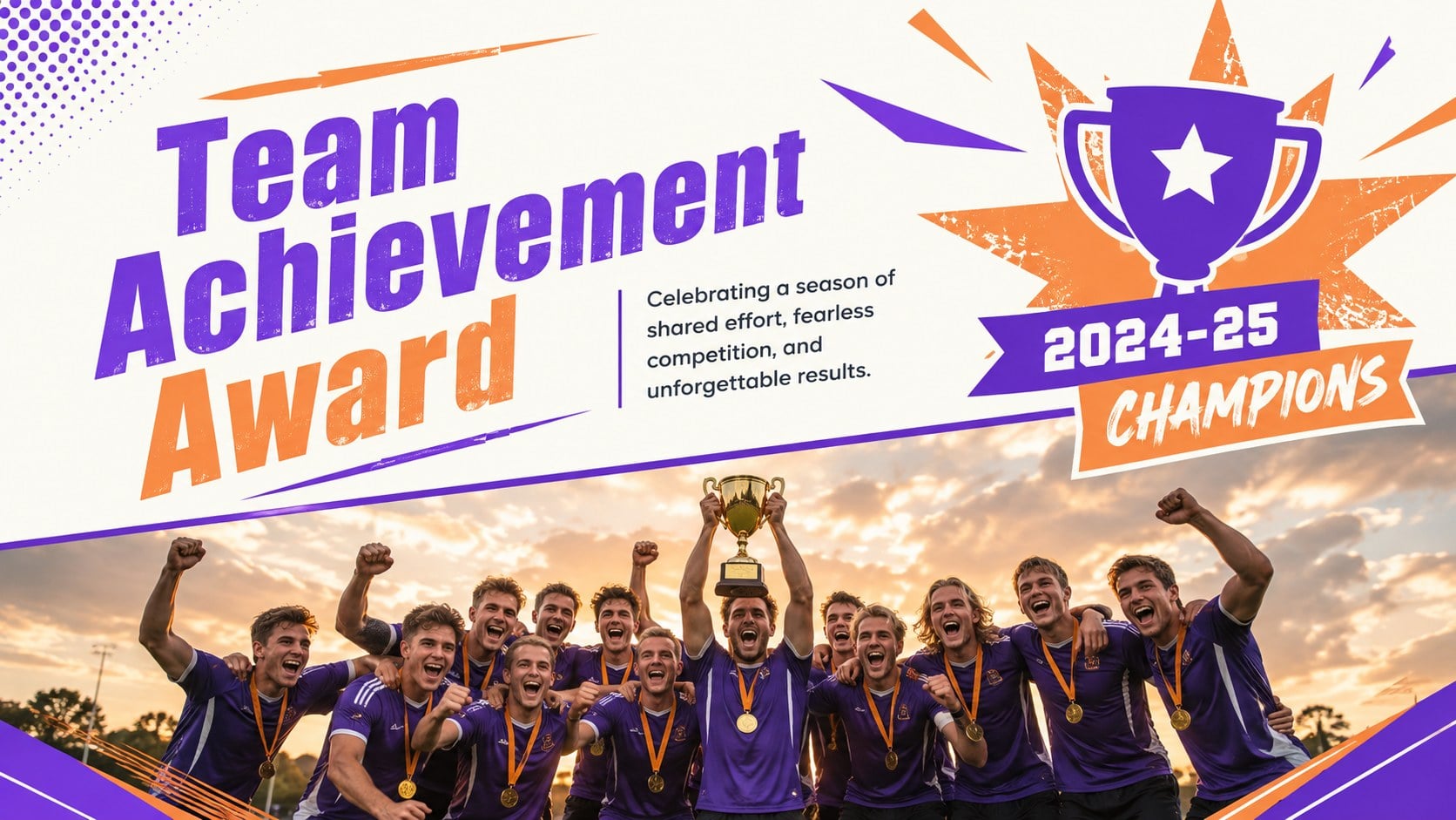 Athletic Recognition Night Presentation Deck presentation template, slide 12