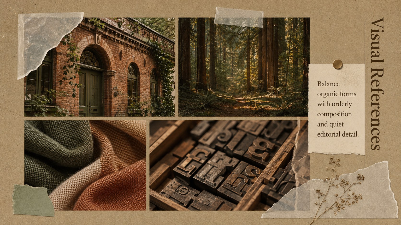 Autumn Scrapbook Vision Board Deck presentation template, slide 10