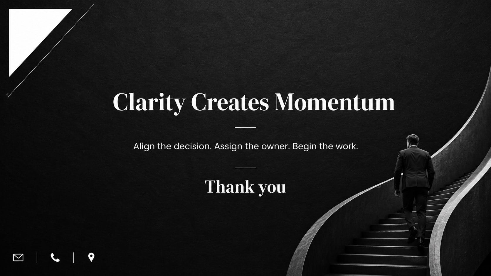 Modelo de apresentação Apresentação Empresarial Minimalista em Preto, slide 14