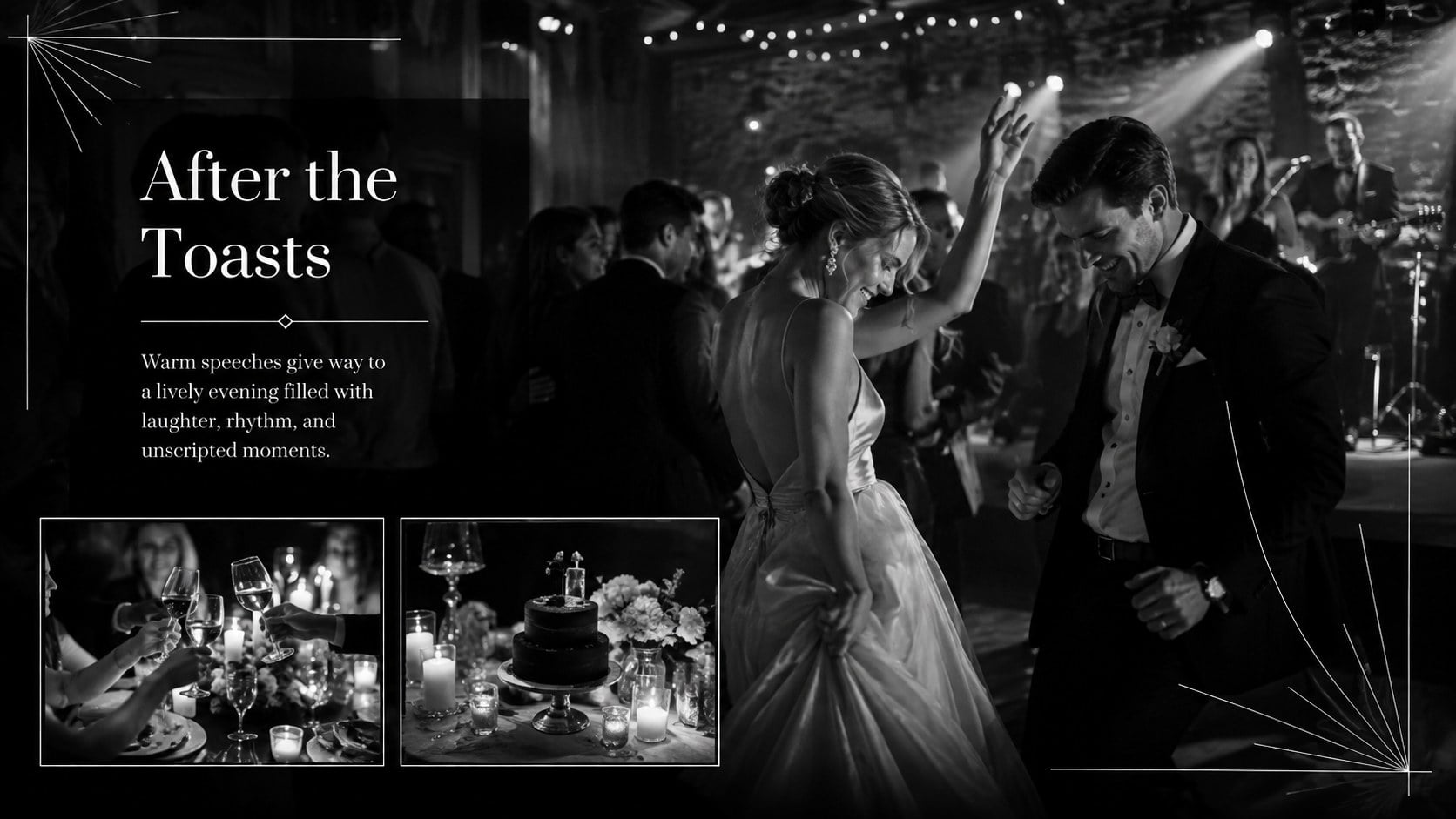 Black and White Bridal Photography Showcase presentation template, slide 10