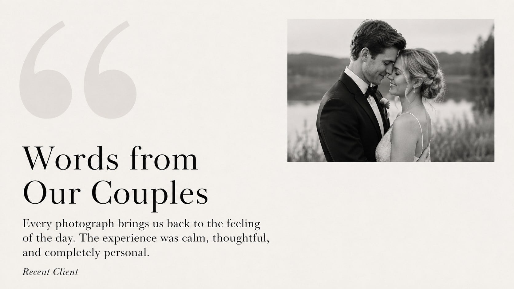 Black and White Bridal Photography Showcase presentation template, slide 13