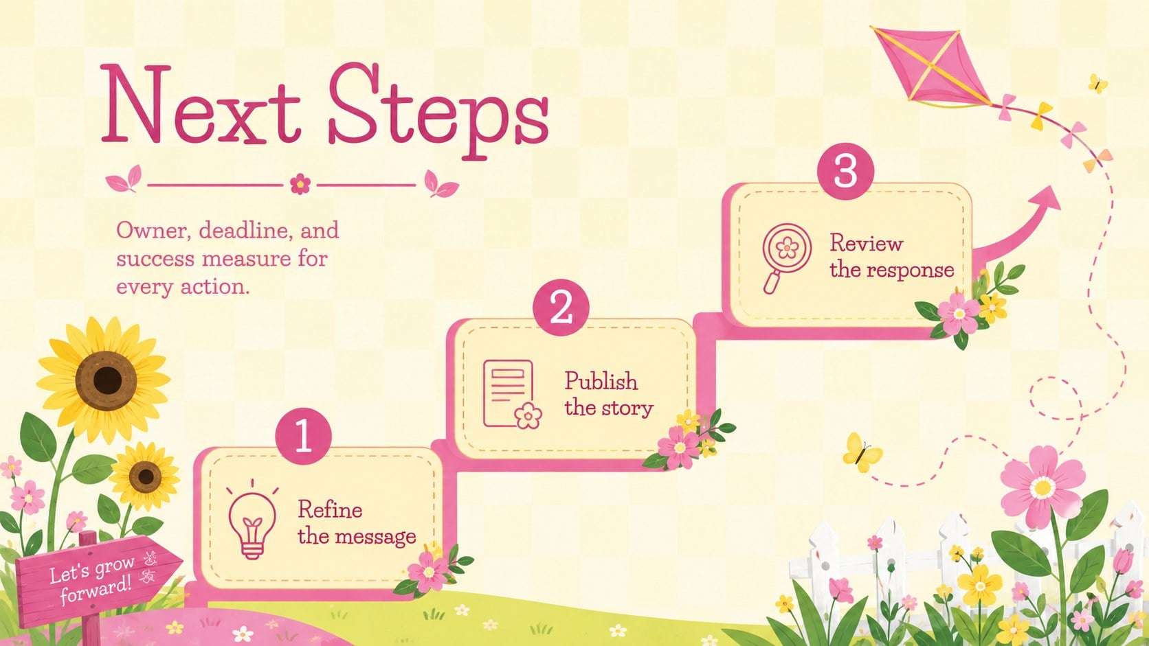Blooming Spring Data Story Slides presentation template, slide 13
