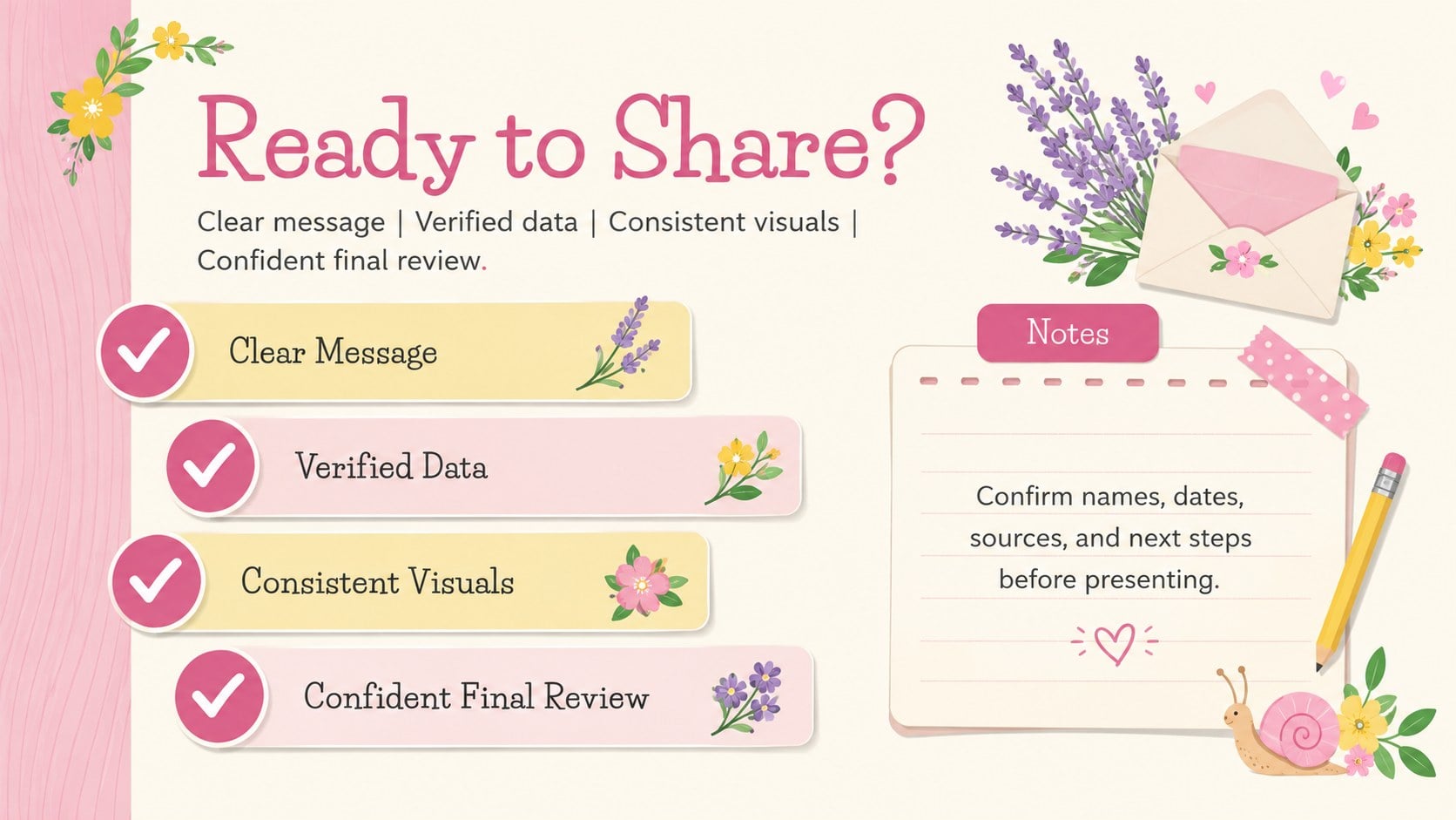 Blooming Spring Data Story Slides presentation template, slide 14
