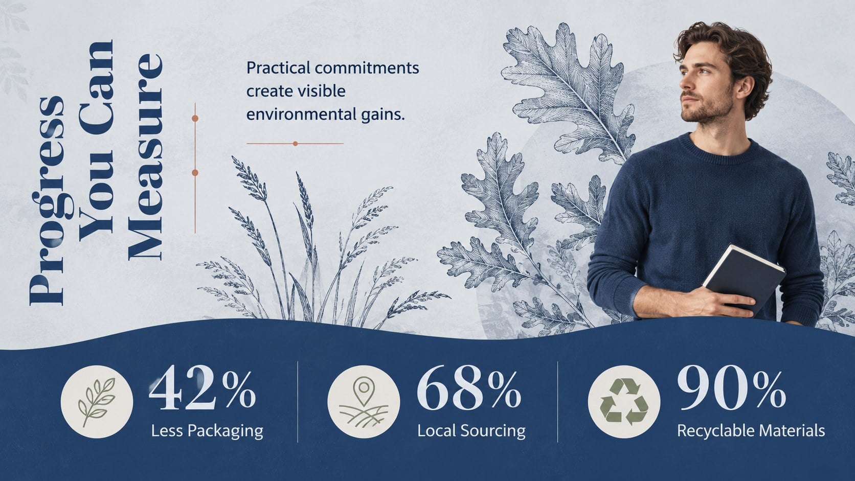 Blue Botanical Presentation Suite presentation template, slide 10
