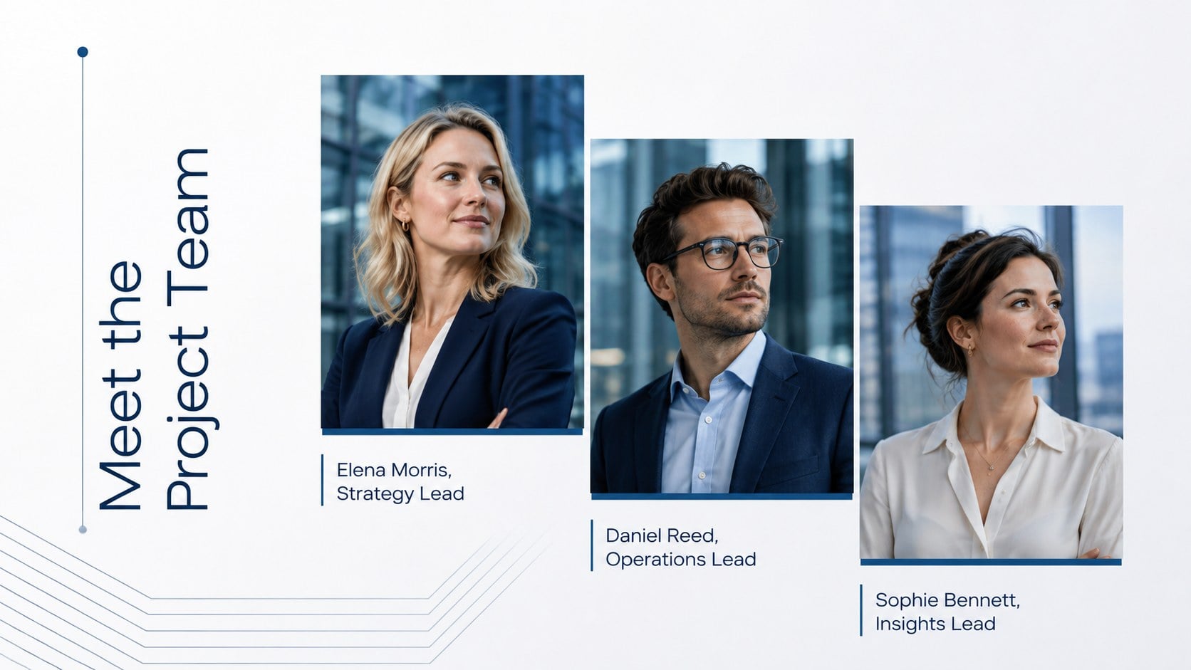 Blue Corporate Photo Deck presentation template, slide 10