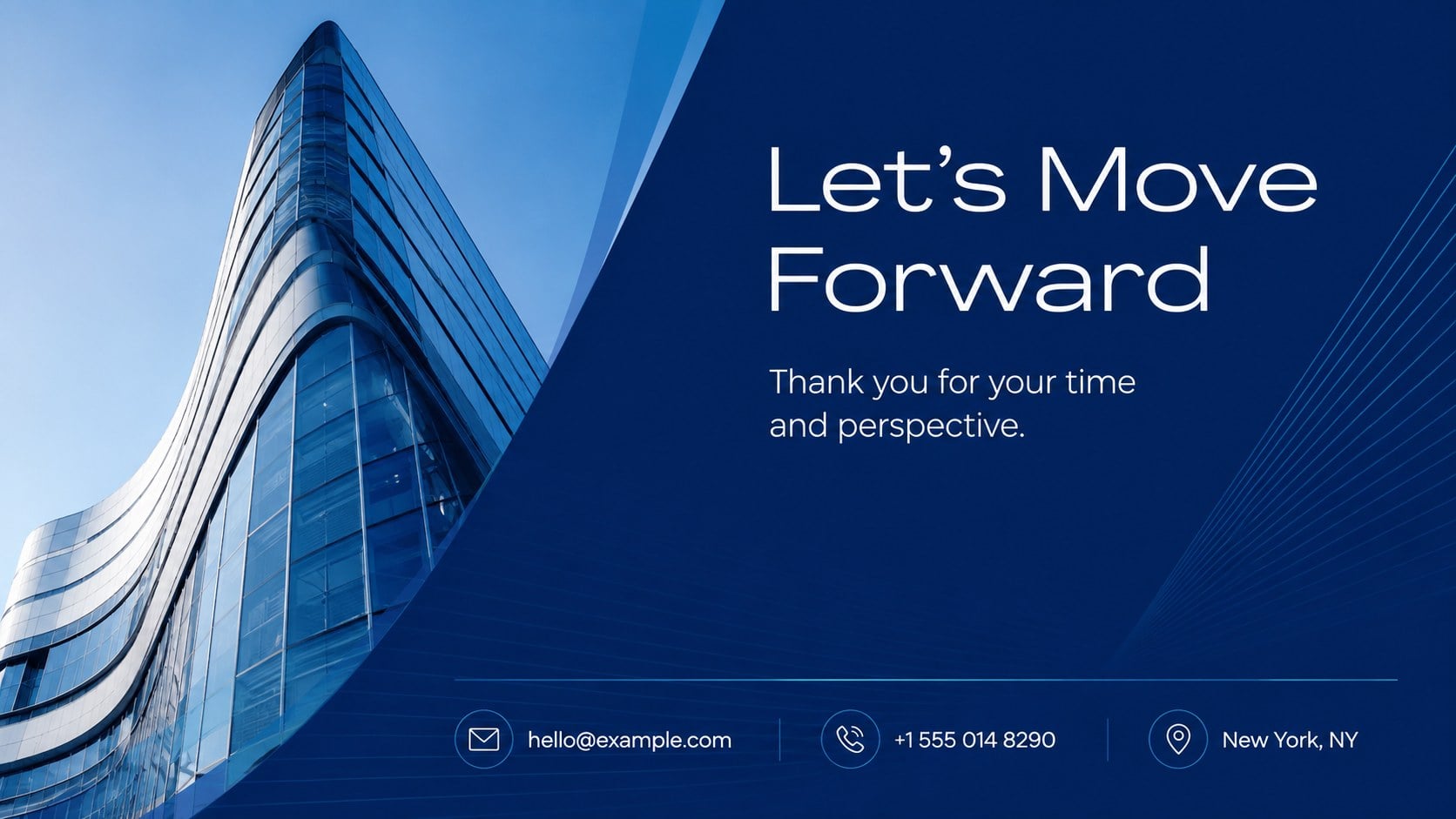 Blue Corporate Photo Deck presentation template, slide 15