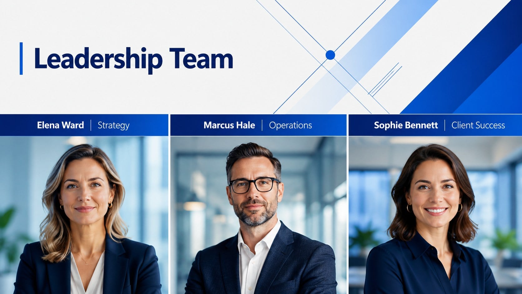 Modelo de apresentação Tema Executivo em Azul Sofisticado, slide 11