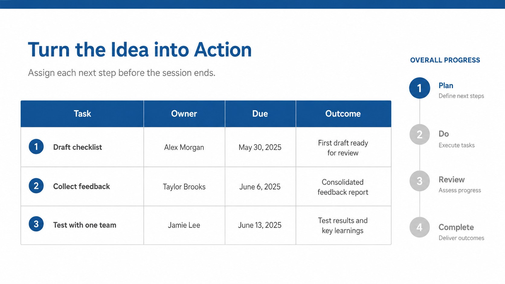 Blue Grey Brainstorming Workshop Deck presentation template, slide 11