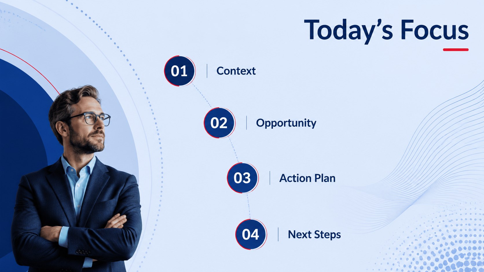 Blue Ripple Business Slides presentation template, slide 2