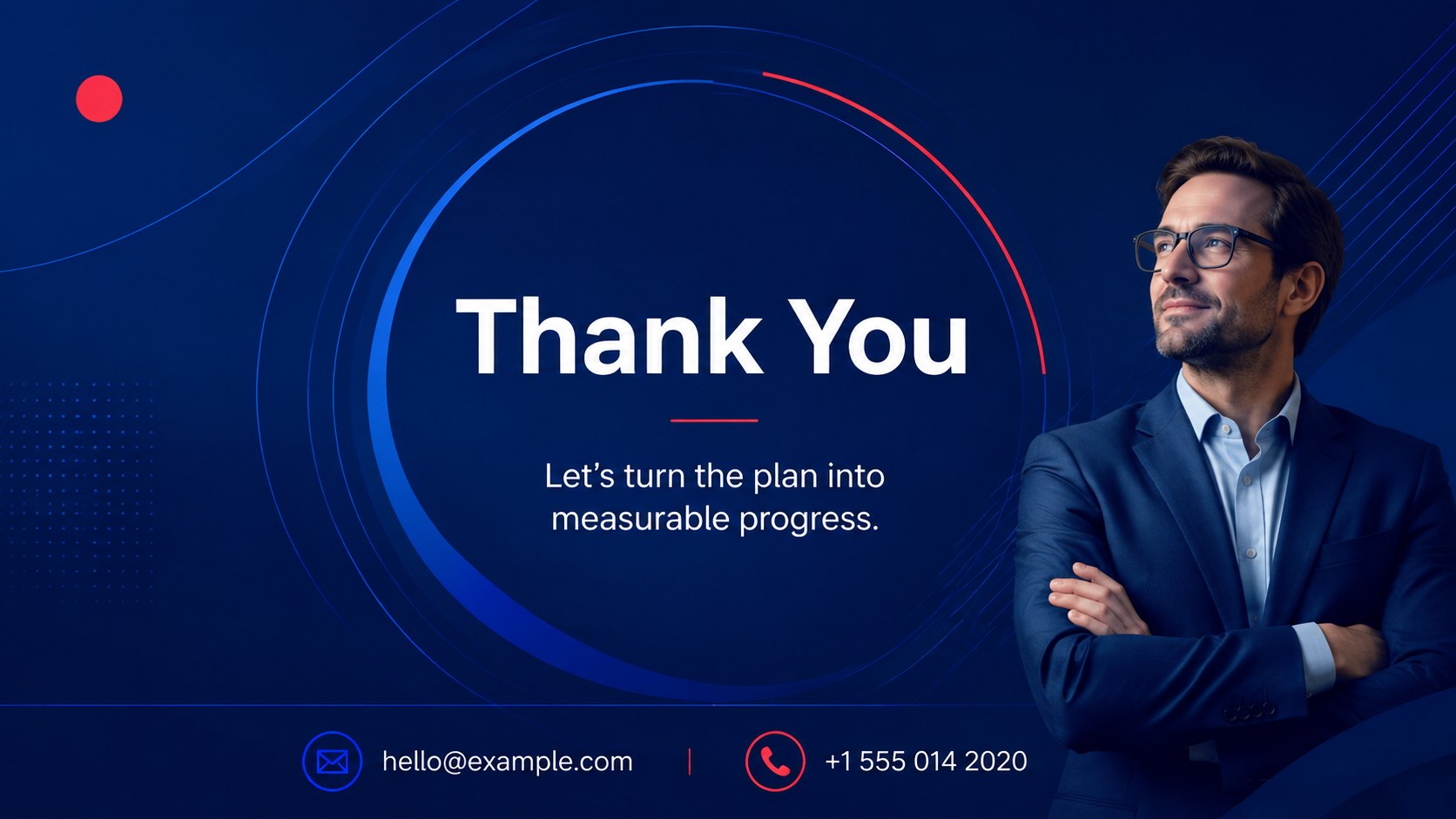Blue Ripple Business Slides presentation template, slide 16