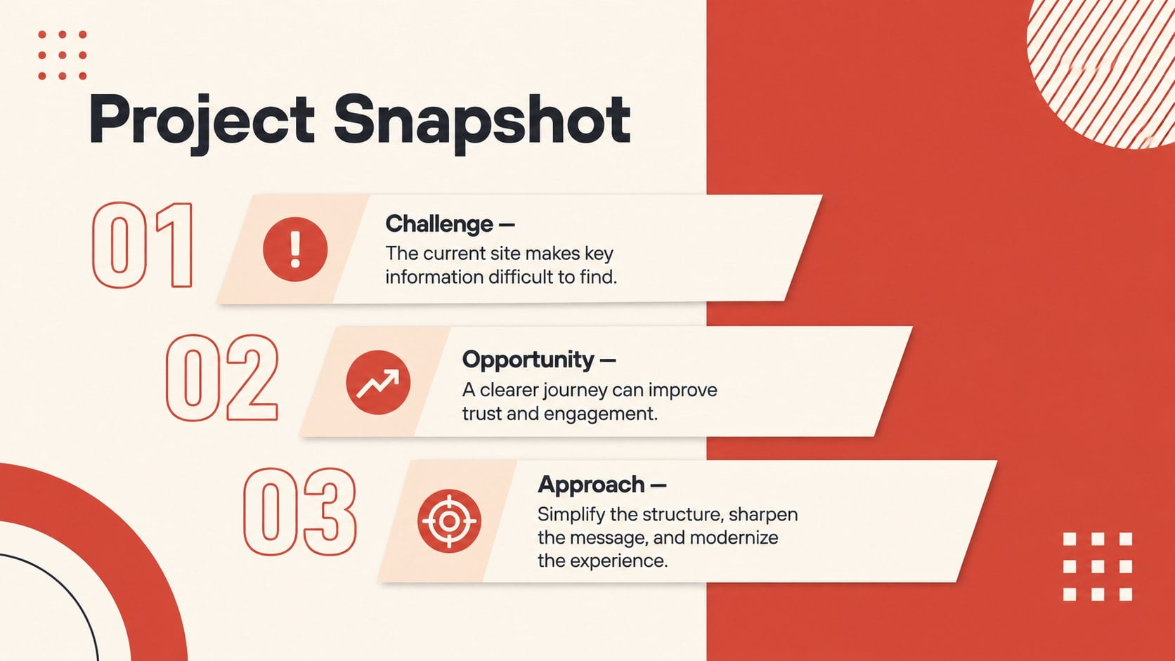 Bold Geometric Website Proposal Deck presentation template, slide 3