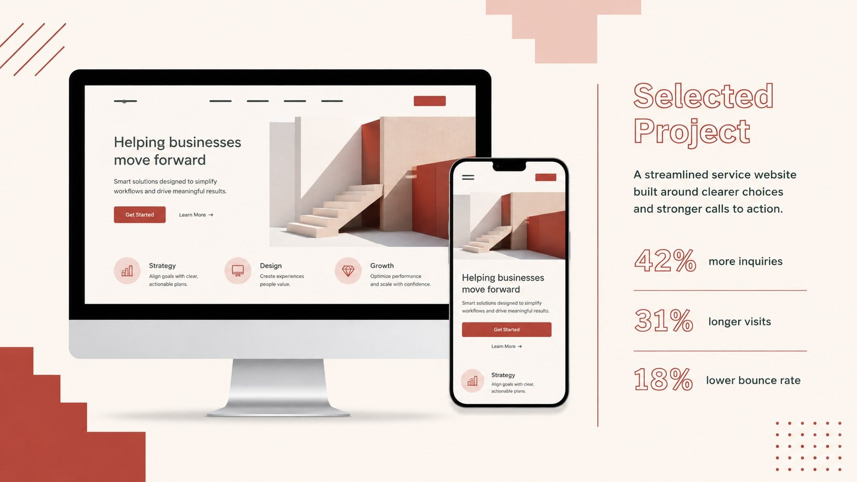 Bold Geometric Website Proposal Deck presentation template, slide 10