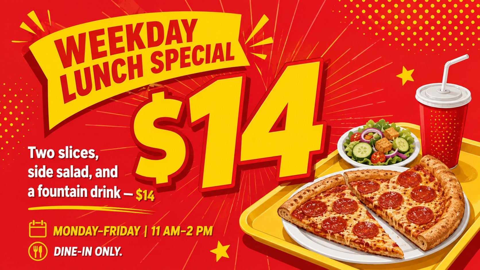 Bold Pizza Restaurant Menu Display presentation template, slide 10