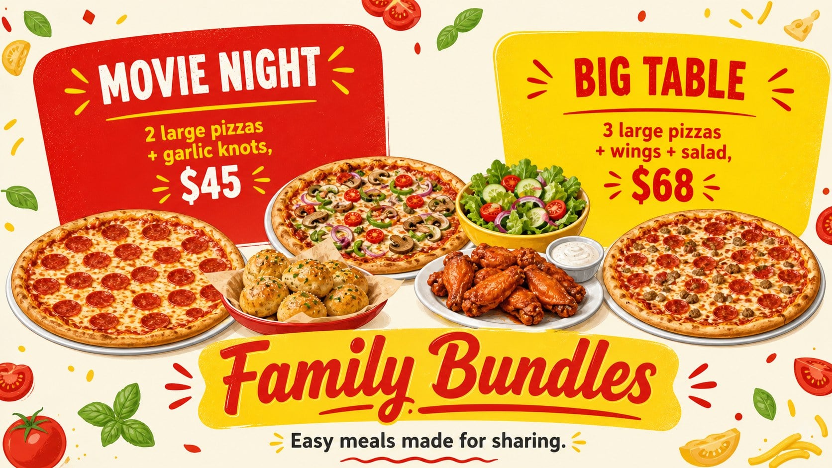 Bold Pizza Restaurant Menu Display presentation template, slide 11