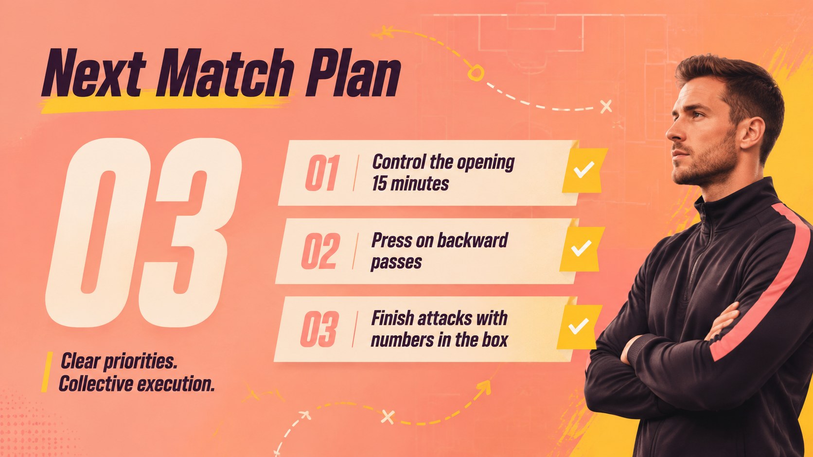 Modelo de apresentação Destaque da Temporada de Futebol, slide 14
