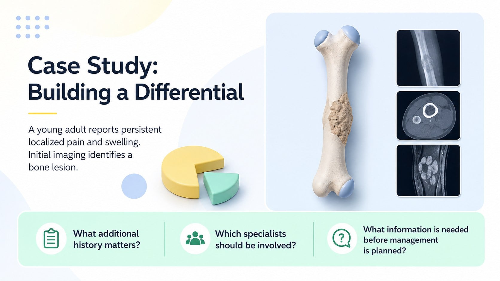 Bone Tumor Teaching Deck presentation template, slide 13