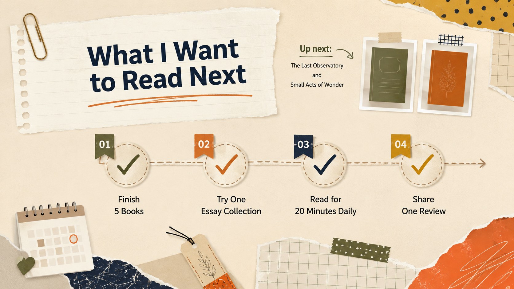 Book Log Reflection Deck presentation template, slide 12