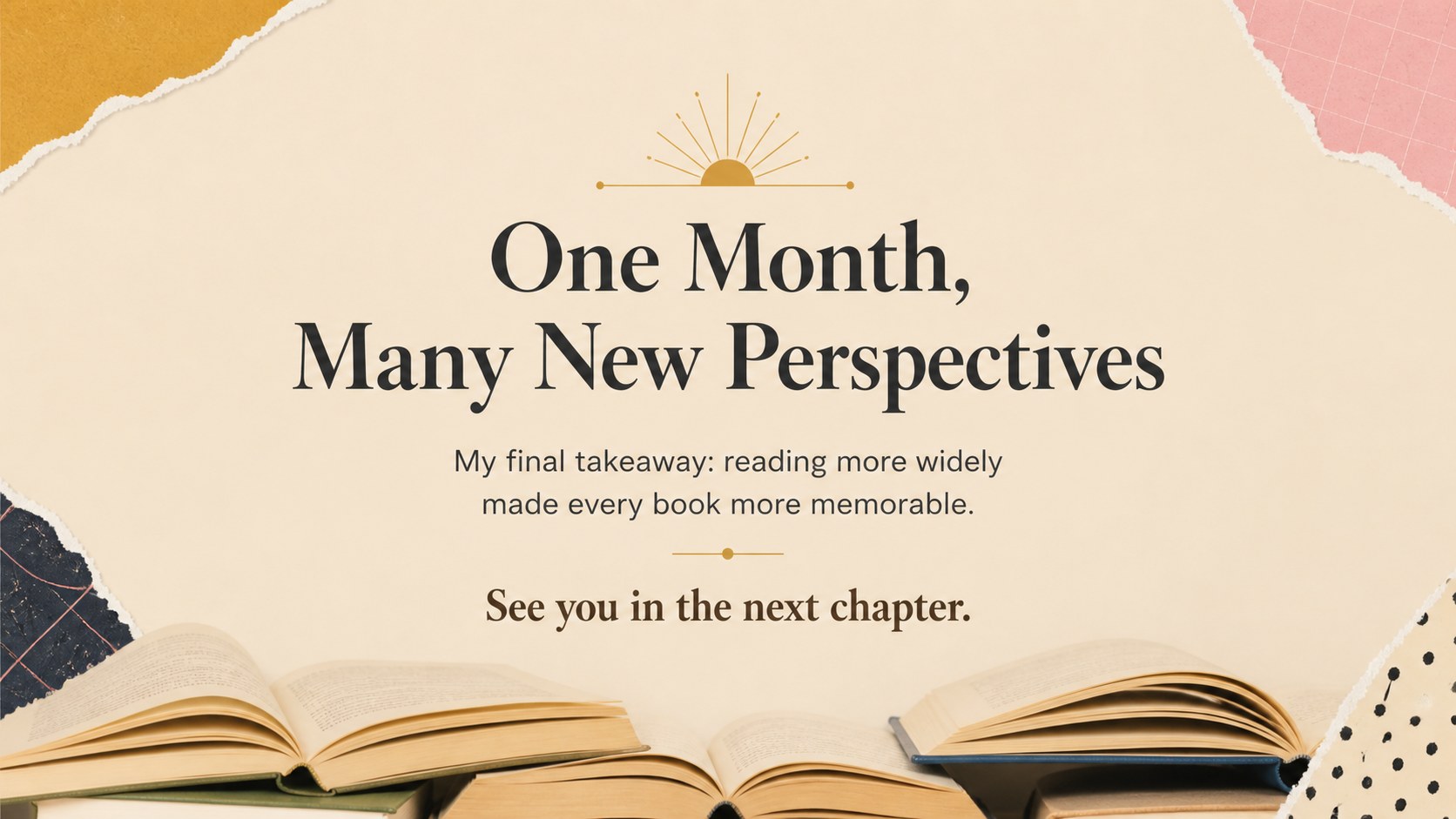 Book Log Reflection Deck presentation template, slide 13