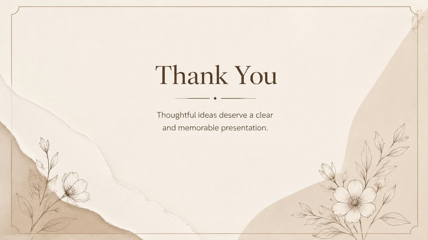 Botanical Creative Portfolio Deck presentation template, slide 16