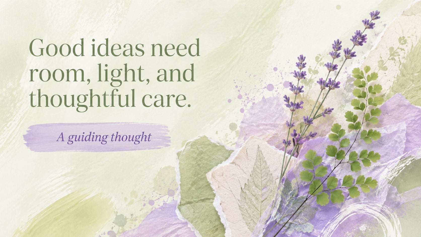 Botanical Spring Moodboard Deck presentation template, slide 10