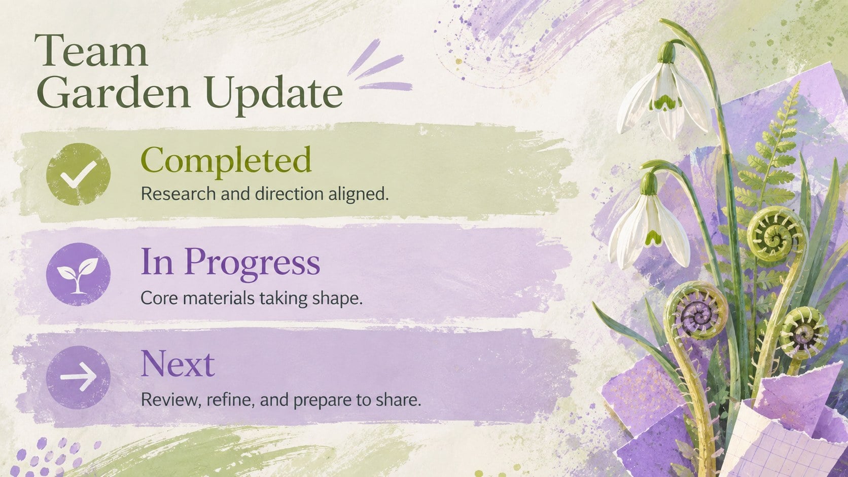 Botanical Spring Moodboard Deck presentation template, slide 13