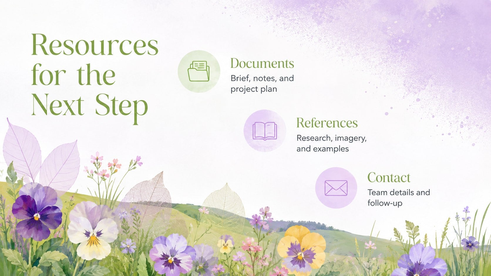 Botanical Spring Moodboard Deck presentation template, slide 14