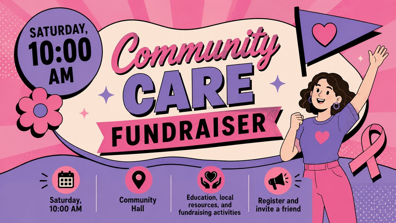Breast Cancer Outreach Brochure Theme presentation template, slide 10