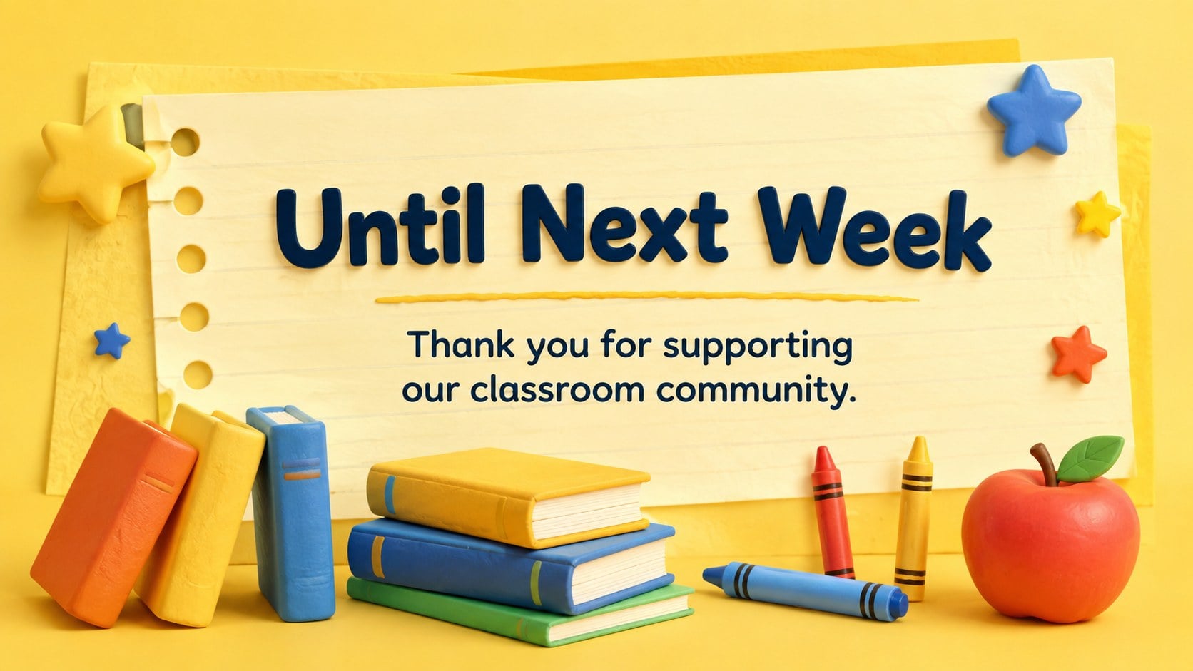 Bright Classroom Bulletin Presentation presentation template, slide 15