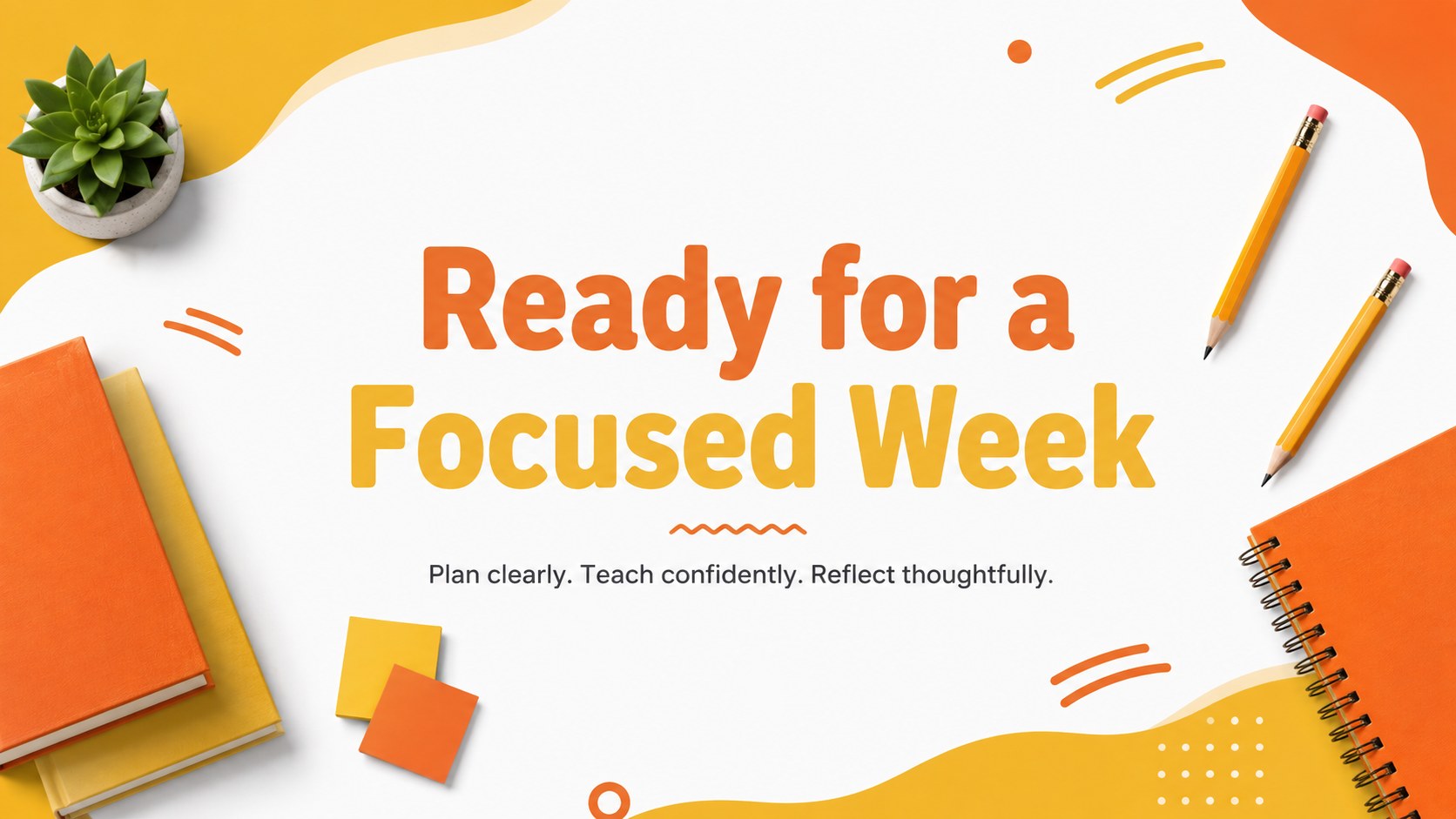 Bright Weekly Teacher Organizer presentation template, slide 15
