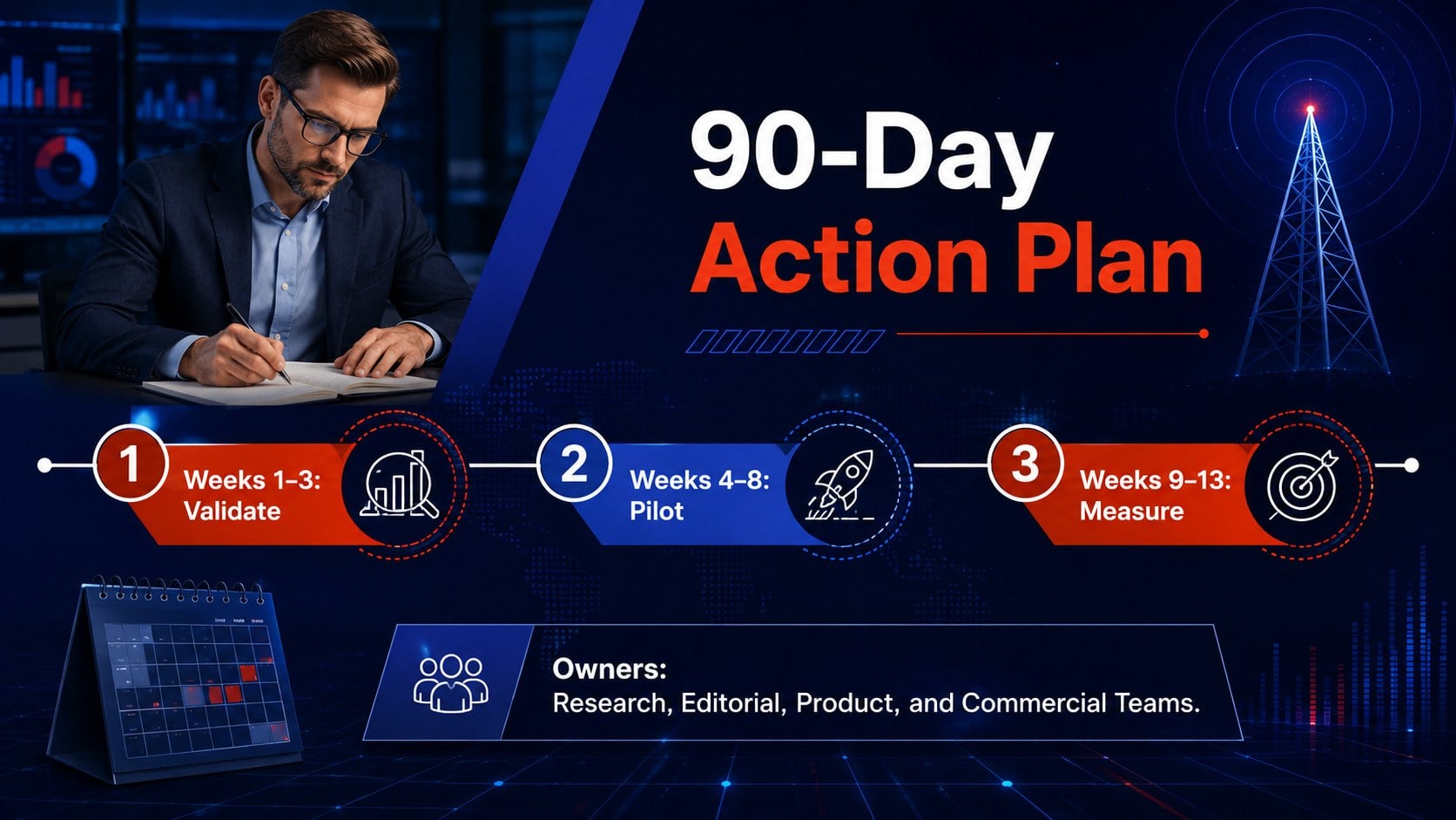 Broadcast News Audience Insights Deck presentation template, slide 14