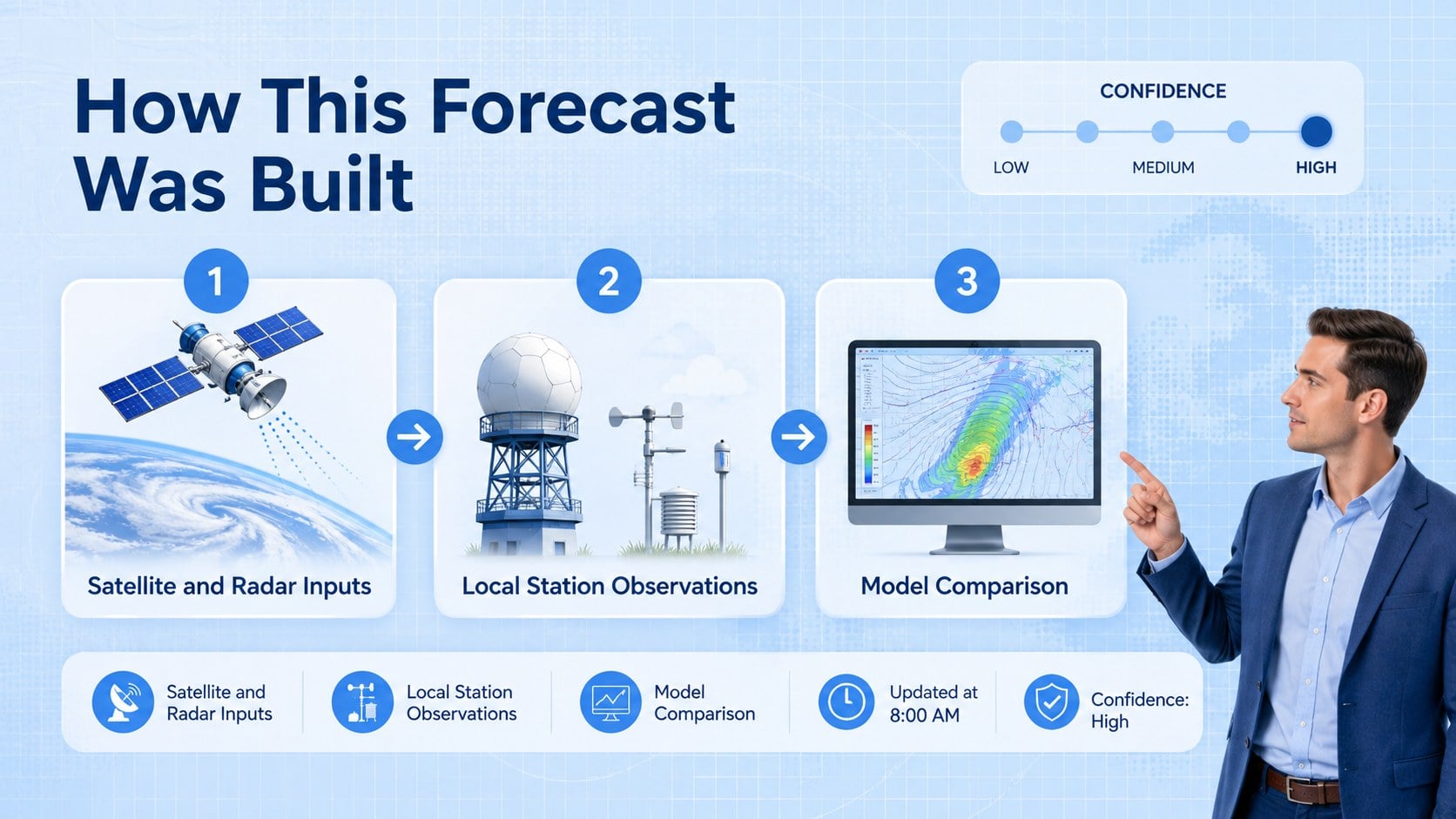 Broadcast Weather Forecast Presentation presentation template, slide 13