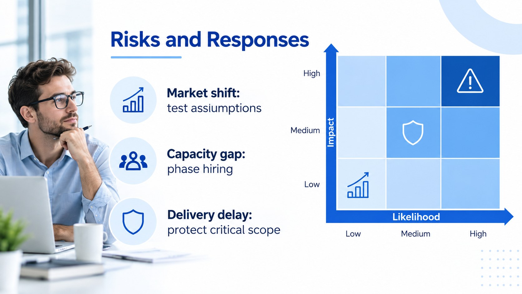 Business Growth Milestone Planning Deck presentation template, slide 11