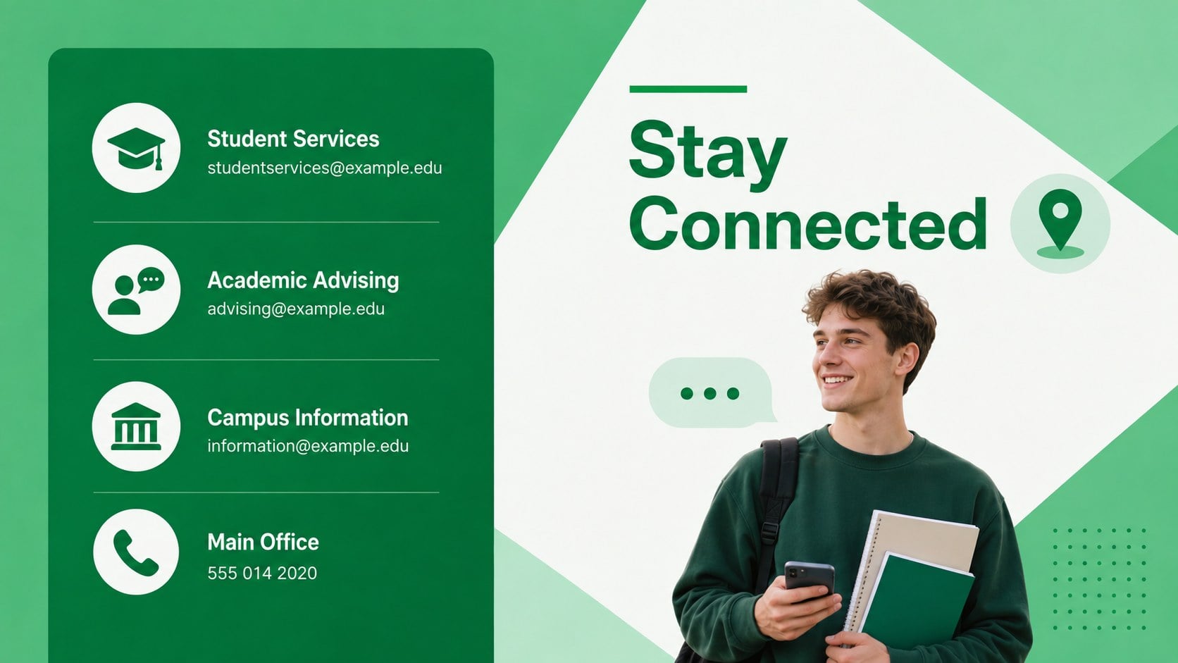 Campus Semester Update Newsletter Deck presentation template, slide 12