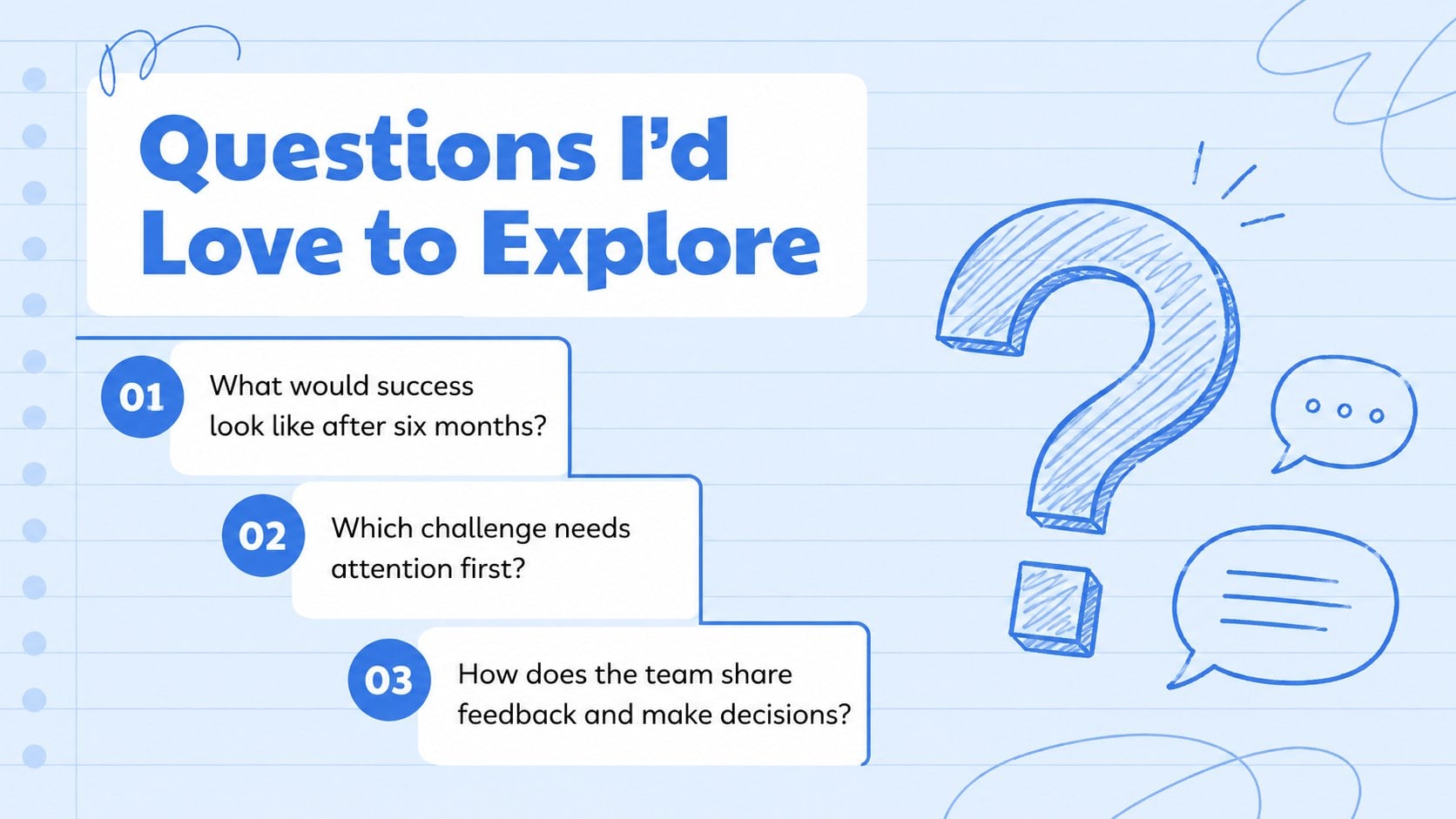 Career Story Interview Introduction Deck presentation template, slide 13