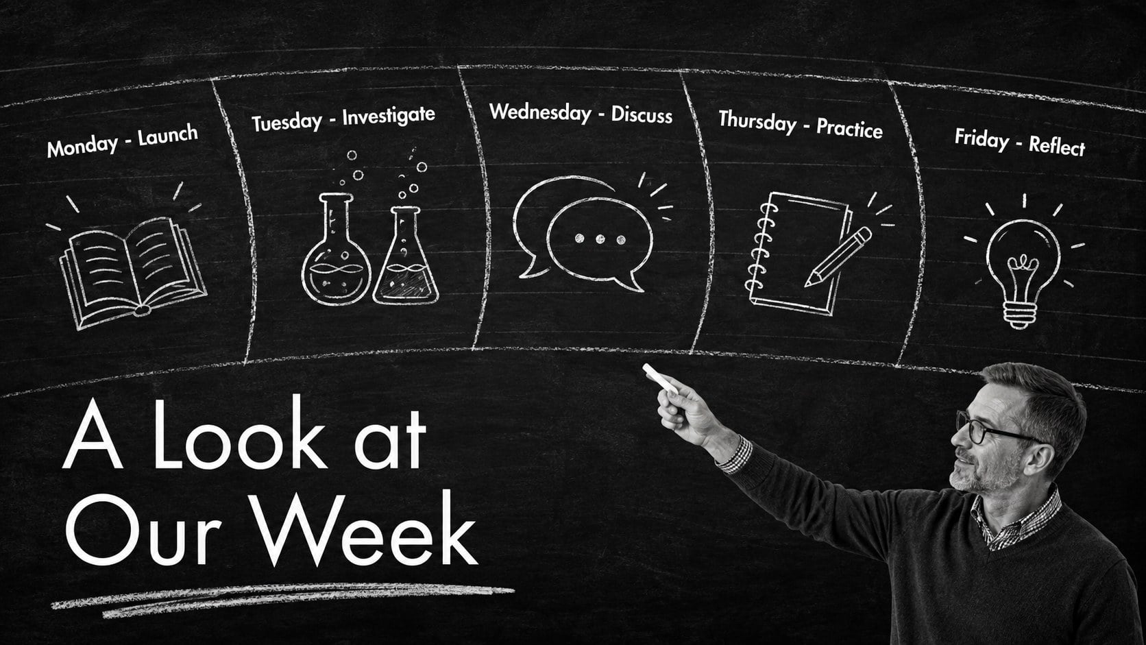 Chalkboard Meet the Teacher Deck presentation template, slide 14
