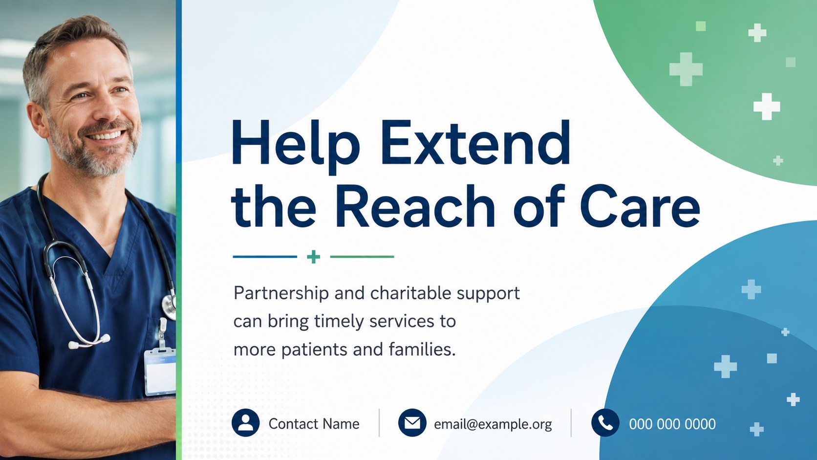 Charitable Hospital Impact Presentation presentation template, slide 15