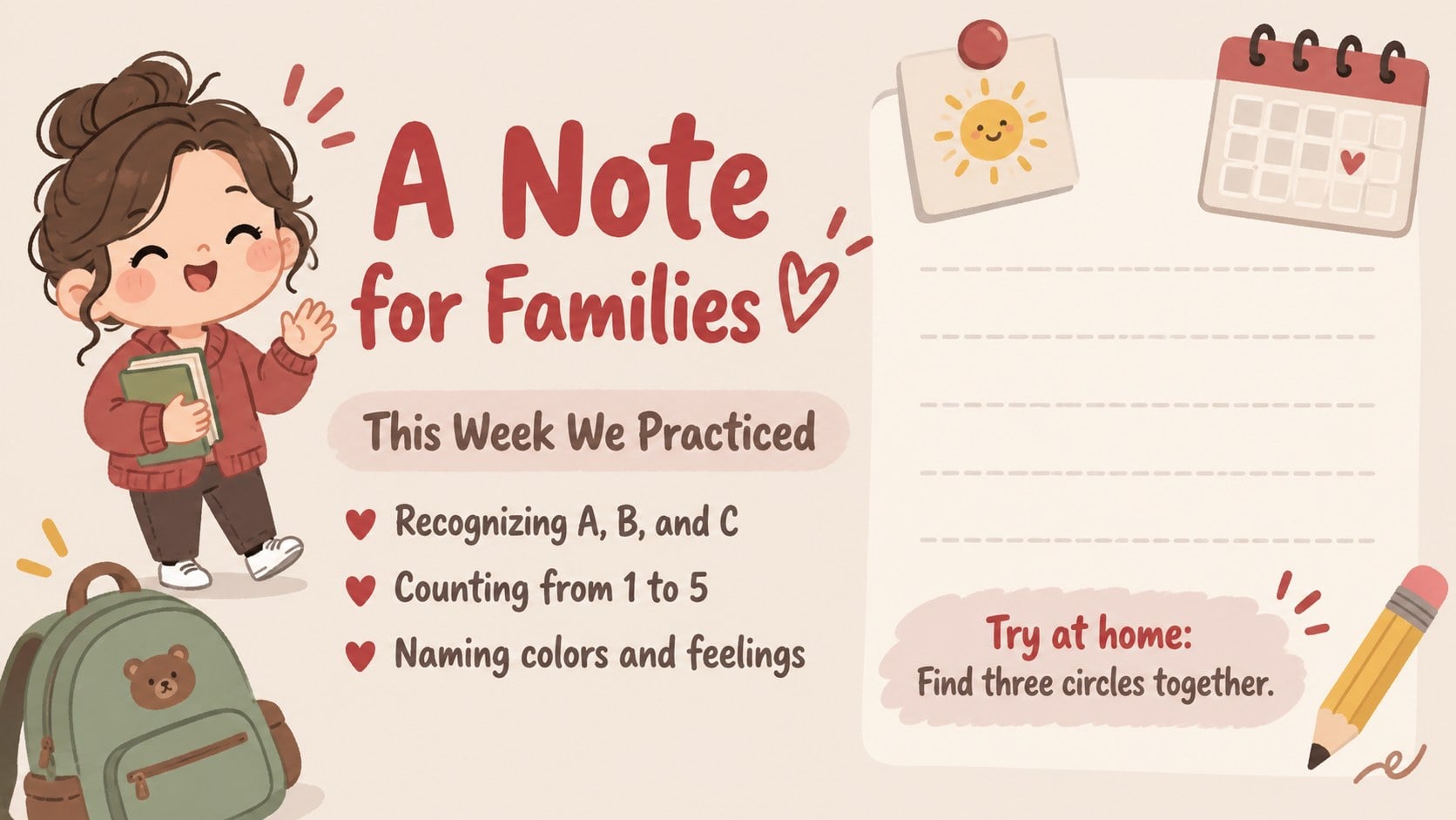 Chibi Preschool Learning Adventure Deck presentation template, slide 14
